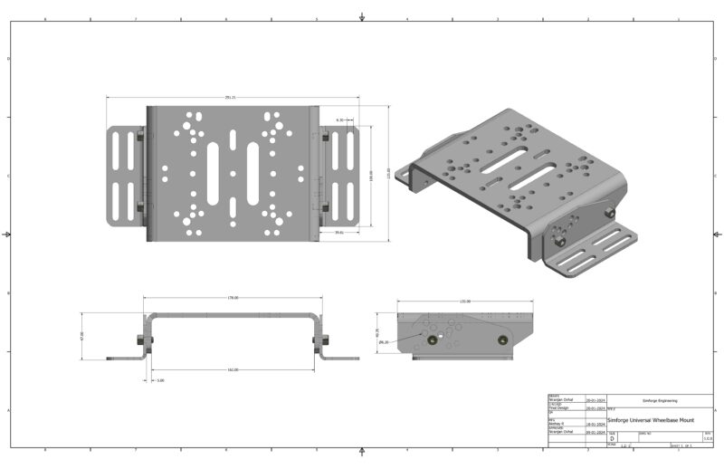 Universal Wheelbase Mount for Sim Racing Cockpit - Image 2