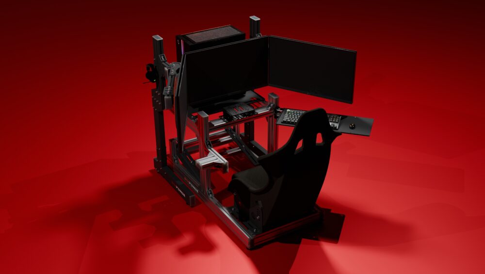 Upgrade your sim racing setup with the Simforge 4080 Rig. Premium build, adjustable design, and pro-level features — the best sim racing rig in India.