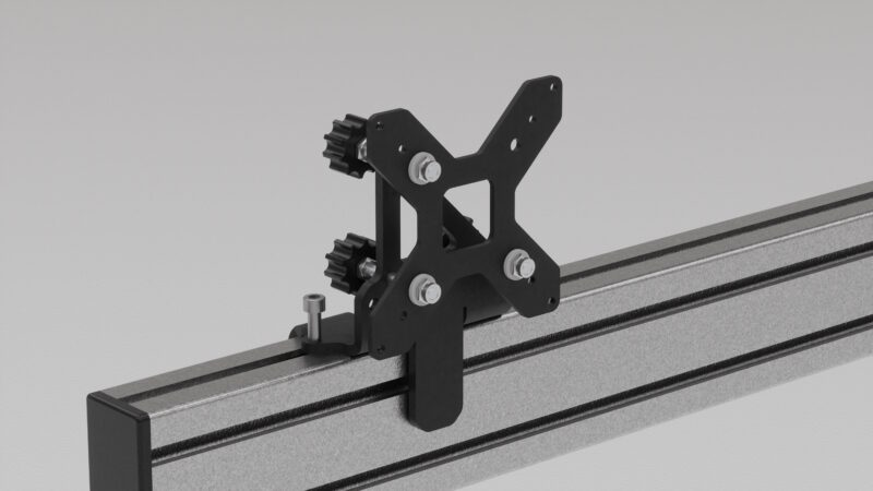 Mount your monitors with precision. SimForge VESA Kit supports 75x75 & 100x100 patterns—ideal for sim racing cockpits and aluminum rigs. Easy install!