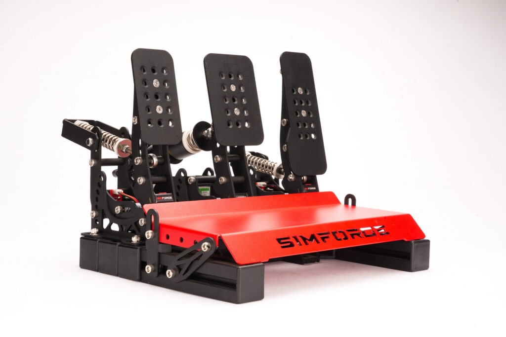 Dark Edition Sim Racing Pedals by Simforge.