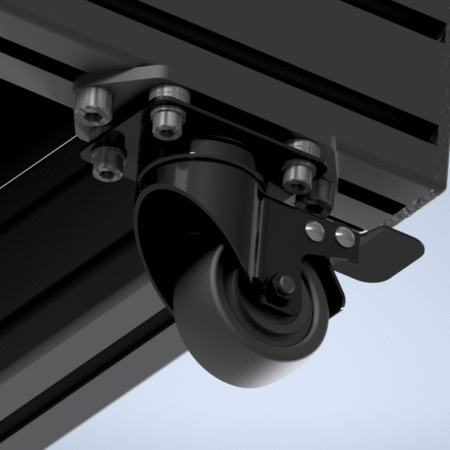 Lockable Castor Wheels for Sim Racing Cockpit