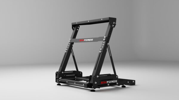 wheel stand folded for storage demonstrating space saving design and carry friendly profile