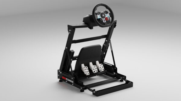 inverted pedal setup on steel pedal deck with angle and spacing slots Title