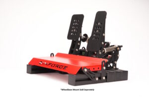 carbon-steel pedal base with 4080 aluminum profiles for load cell braking