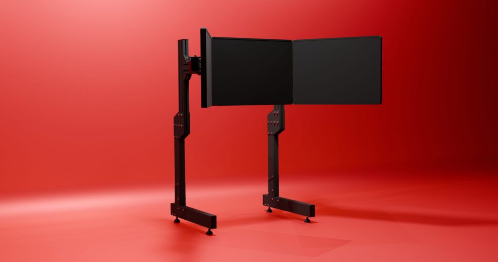 Simforge Triple Monitor Stand for SIm Racing with Vesa Adaptor Kit-1.jpg