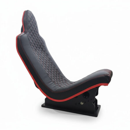 Simforge Apex Sim Racing Seat side profile – premium bucket-style sim racing seat made in India for GT and Formula cockpits