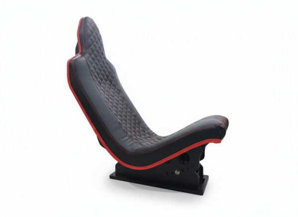 Simforge Apex Sim Racing Seat side profile – premium bucket-style sim racing seat made in India for GT and Formula cockpits
