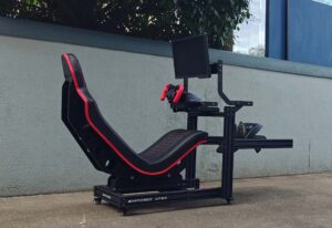 Direct‑drive‑ready 4080 frame with rigid bolt‑through construction for F1 sim rig