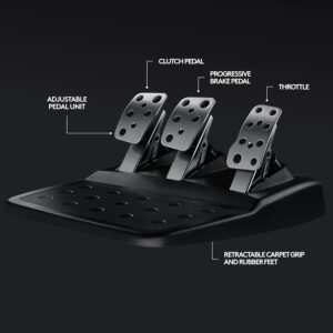 Logitech G29 connected to PS5 playing Gran Turismo style racing with realistic force feedback Logitech Sim Racing Pedals