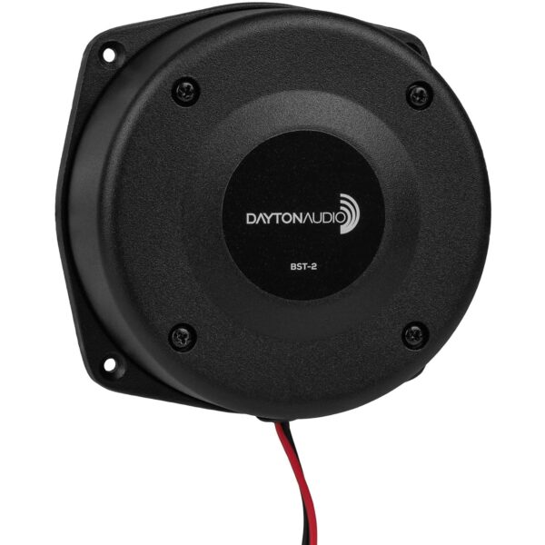 Dayton Audio BST-2 Tactile Transducer for sim racing bass shaker setup.