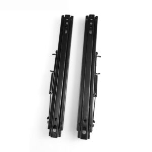 Sim racing seat slider compatible with racing seats and cockpits, adjustable heavy-duty slider rails