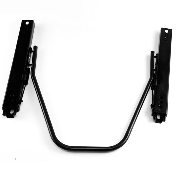 Universal seat slider compatible with sim racing cockpits and racing seats, adjustable steel rails