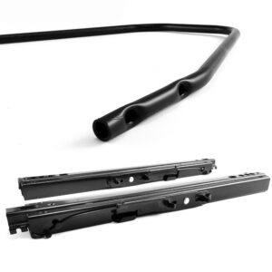 Seat slider bracket for sim racing cockpits and racing seat installations, steel mounting bracket